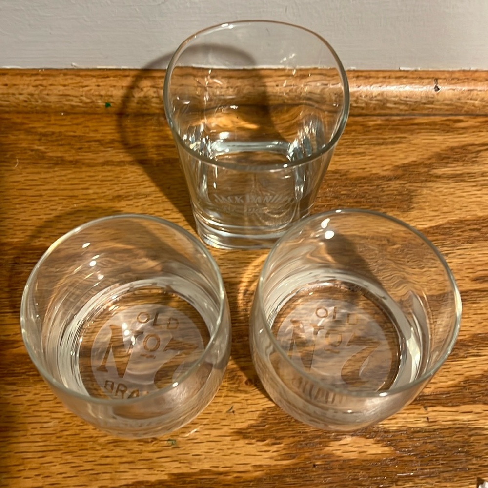 Original Jack Daniels Glasses old no 7 brand